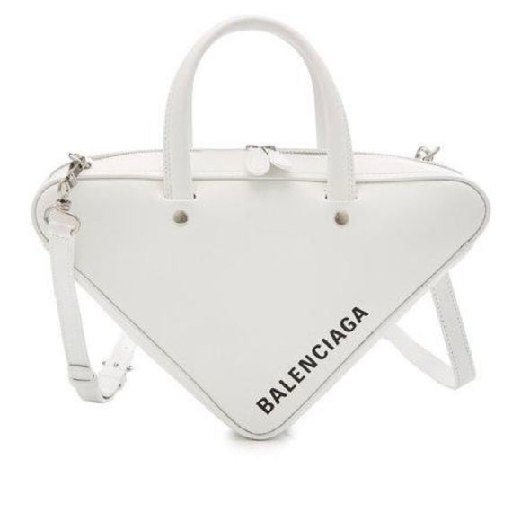 BALENCIAGA White Triangle Shoulder Bag - Picture 6 of 6
